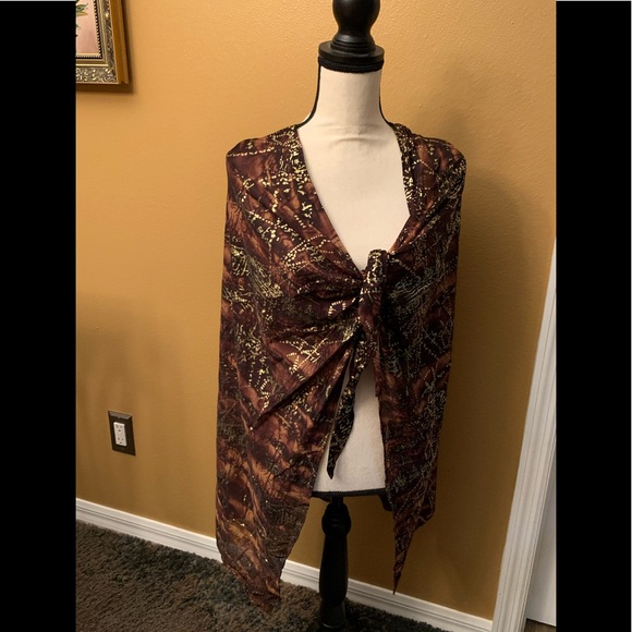 NWT Swimsuit Cover Up/Shoulder Wrap - Picture 9 of 13